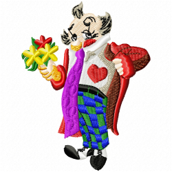 Joker Clowns Embroidery Design 7
